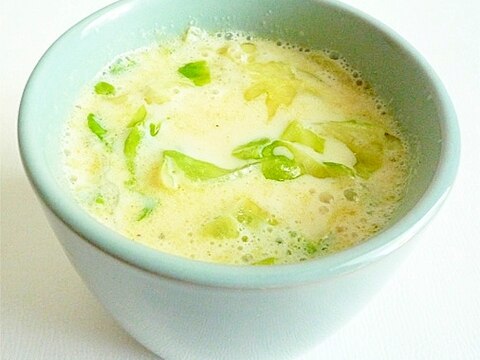 レタスの豆乳スープ